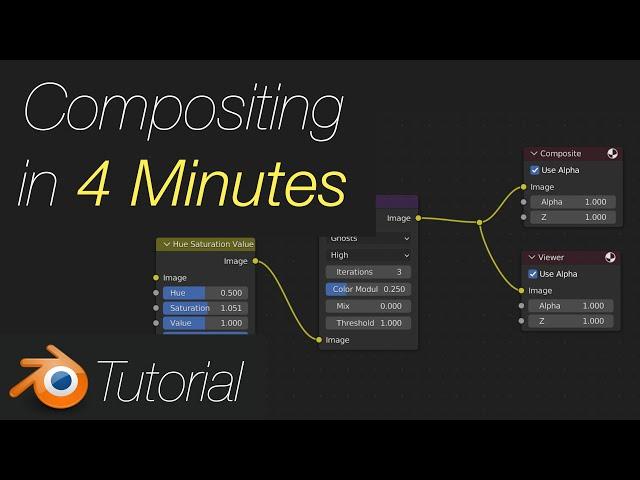 Blender Beginnner Tutorial: Compositing in 4 minutes