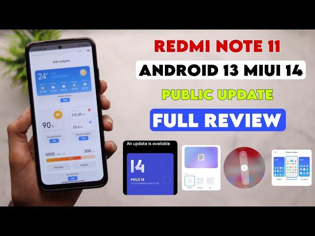 Full Review - Redmi Note 11 (MIUI 14 ANDROID 13) Update | Power Menu, Icons, animation & More