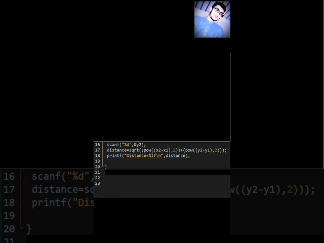 C Programming | Distance B/W Two Points | Coding With Sohail 