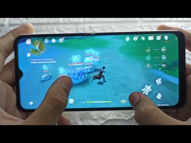 Samsung A12 Genshin Impact Gaming Test Lowest 60 FPs