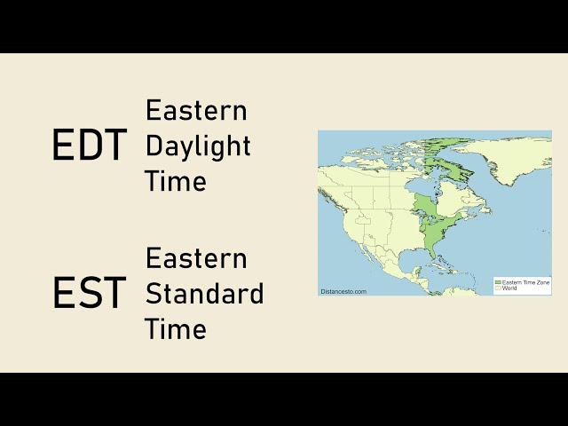 What's the difference? EDT vs. EST