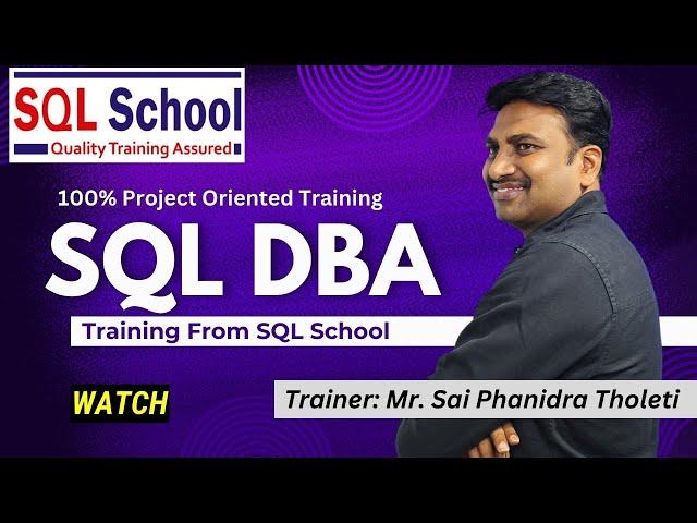 SQL DBA Trainings from SQL School I#sqldba #training #corporatetraning