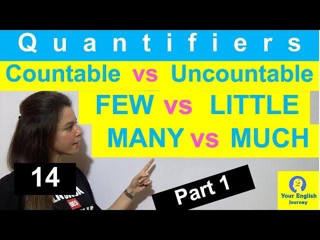 Quantifiers: Countable vs Uncountable nouns :  شرح الكمية في الإنجليزية