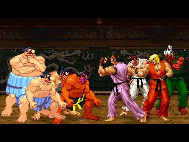 [KOF Mugen] Memorial | E-Honda vs SF Martial Clan [ 4vs4 ]