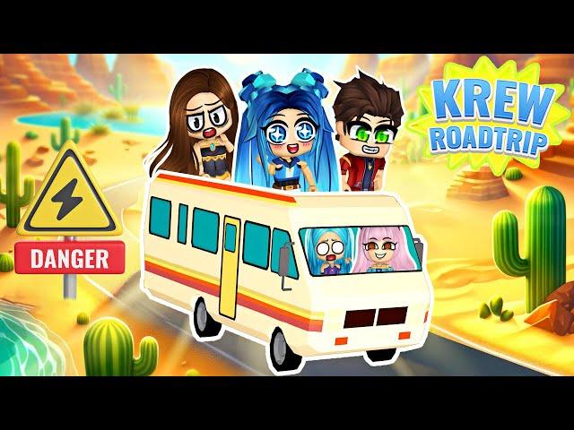 Our FAMILY VACATION in a RV! Roblox Dusty Road Trip!