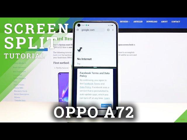 How to Activate Split Screen in Oppo A72 - Dual Apps Feature