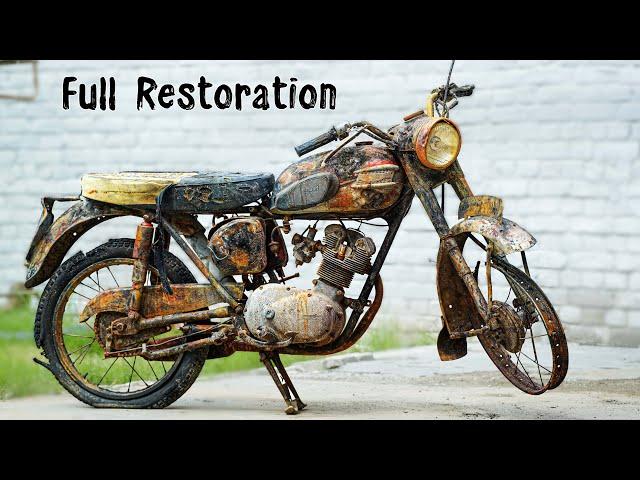 Full RESTORATION 60 Years Old Destroyed British Motorcycle