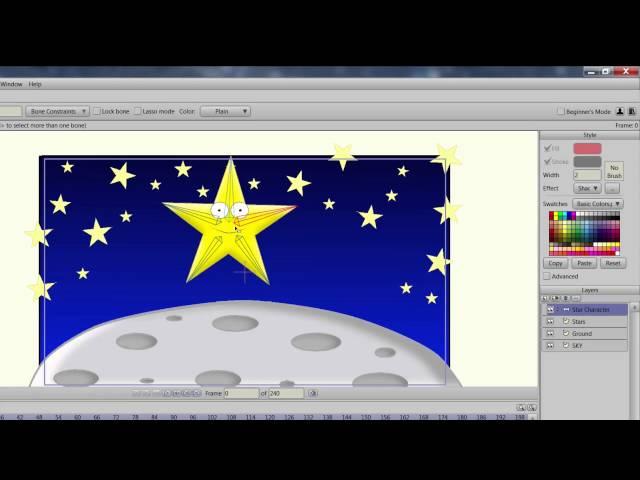 Anime Studio 10 (Moho) - Debut - Basic Step by Step - Tutorial