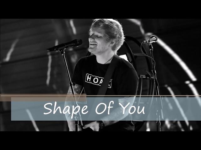 Shape of you - Ed Sheeran lyrical video by Popular Music #LetsRewind