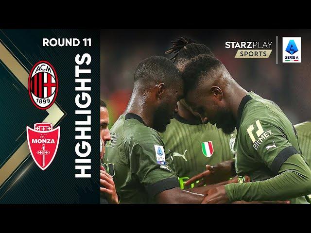 AC Milan v Monza - Round 11 Match Highlights