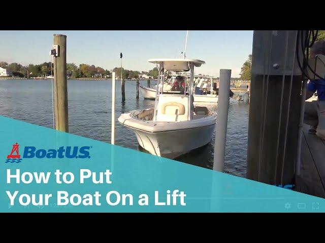 How to Drive Your Boat Onto a Boat Lift | BoatUS