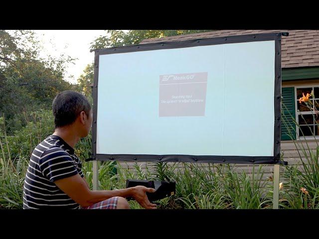 MosicGo Sport Portable Outdoor Movie Screen Ultra Short Throw (UST) Projector Review