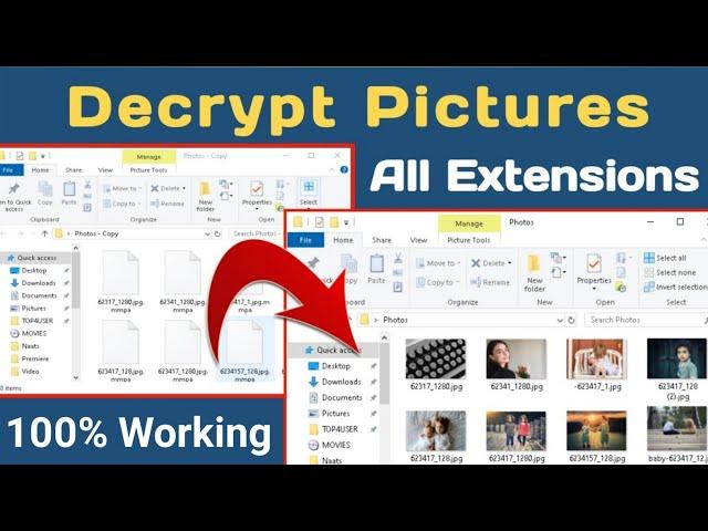 How to decrypt jpg || How to decrypt pictures || How to repair corrupt jpg files