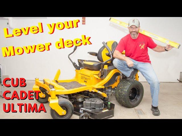 How to level you Cub Cadet Ultima ZT2 or ZT1 zero turn mower