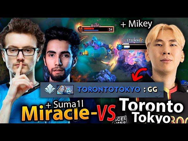 MIRACLE Anti-Mage and SUMAIL made TORONTOTOKYO call GG but then Mikey does this..