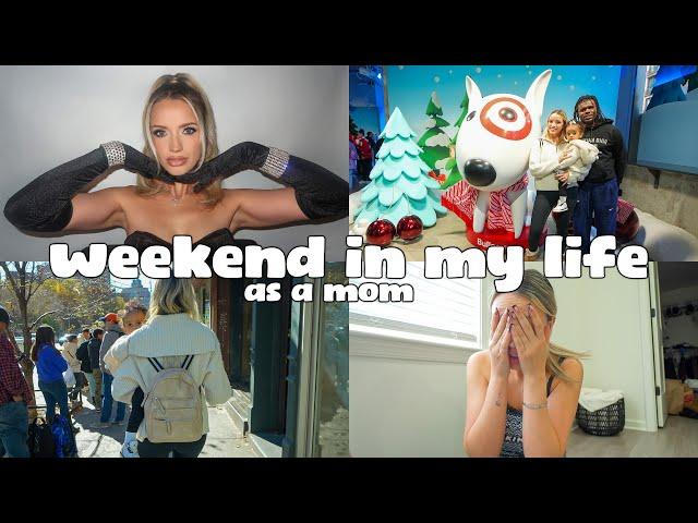 weekend in my life | getting glammed, mommy struggles, going to an event in nyc & more!