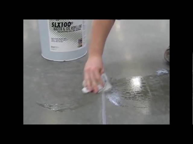 Concrete Sealer Prosoco SLX 100 vs  No SLX 100