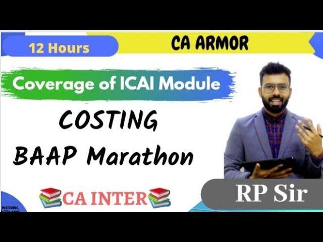 CA Inter Costing Baap Marathon By @caarmormotivation8042