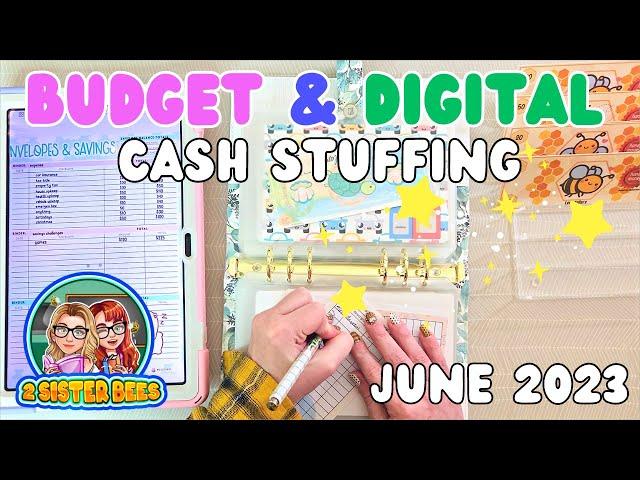 Digital Cash Envelope Stuffing | Digital Budget With Me | June 2023