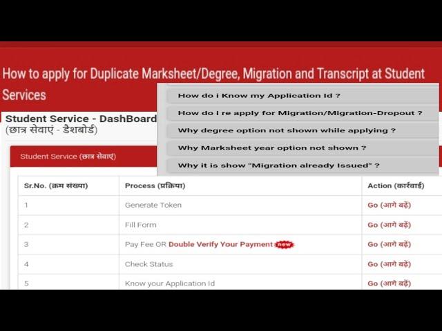 how to get transcript online in university of aktu|aktu online apply marksheet, degree migration