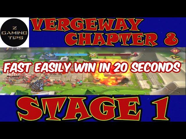 Vergeway Chapter 8 Stage 1 (100% Fast Easily in 20 Seconds)