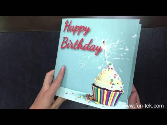 Personalized 4.3'' LCD Video Birthday Greeting Card with CMYK Print