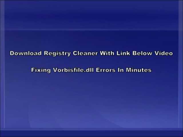 Vorbisfile.dll Error Fix - Vorbisfile.dll Missing Error