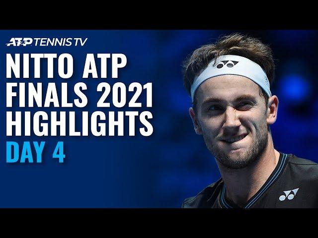 Djokovic First Meeting vs Rublev; Ruud vs Debutant Norrie | Nitto ATP Finals 2021 Highlights Day 4