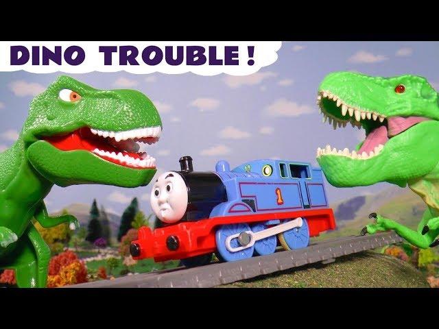 Thomas The Train has Dinosaur Trouble in these Toy Train Stories