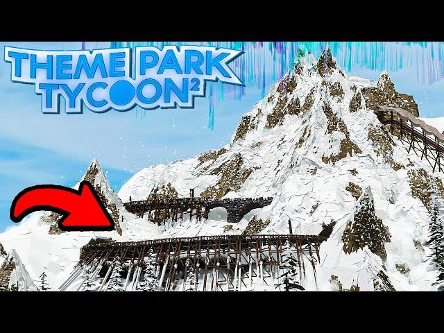 *REALISTIC* Snowy Mountain Coaster In Theme Park Tycoon 2!