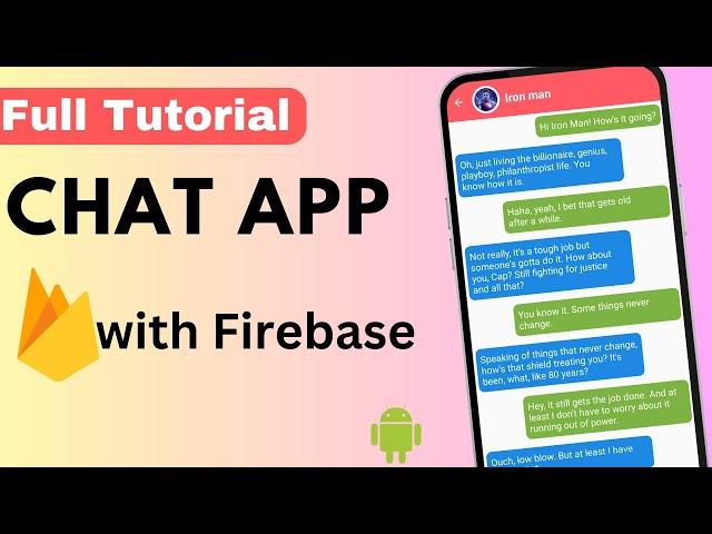 Chat Application with Firebase | Android Studio 2024