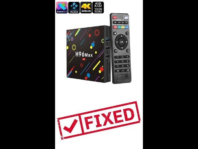 H96max Android TV Box Restarting problem fixed simple easy