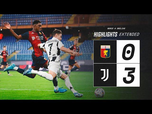 Genoa 0-3 Juventus | EXTENDED Highlights Serie A | Vlahovic & Conceição Goals