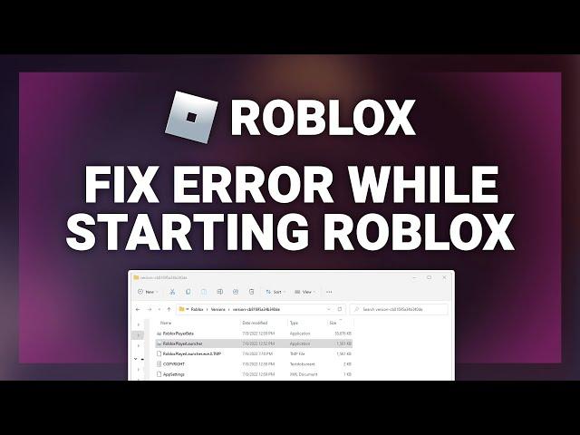 Roblox – How to Fix an Error Occurred While Starting Roblox! | Complete 2024 Guide