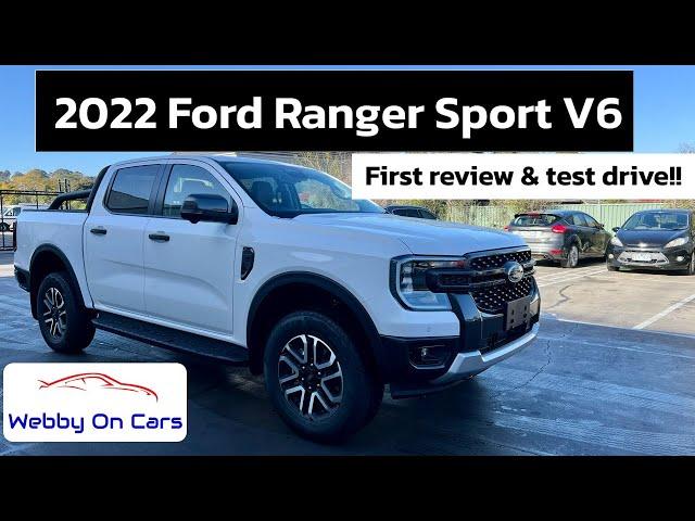 Ford Ranger Sport V6 2023 review and First Drive!! 4K #nextgenranger Webby On Cars