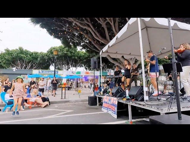 Families enjoying Higher Ground at Main Street Summer SOULstice - Santa Monica - RHCP