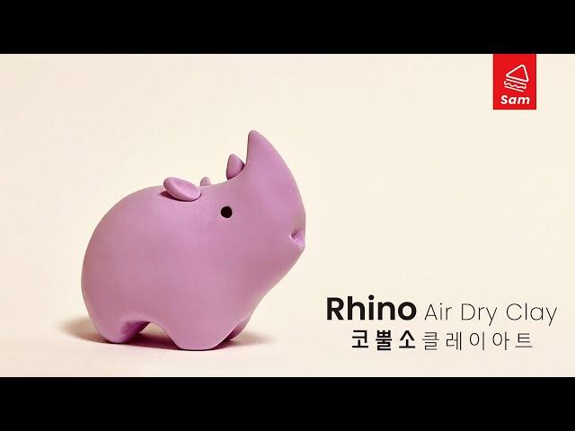 Rhino,  air dry clay tutorial