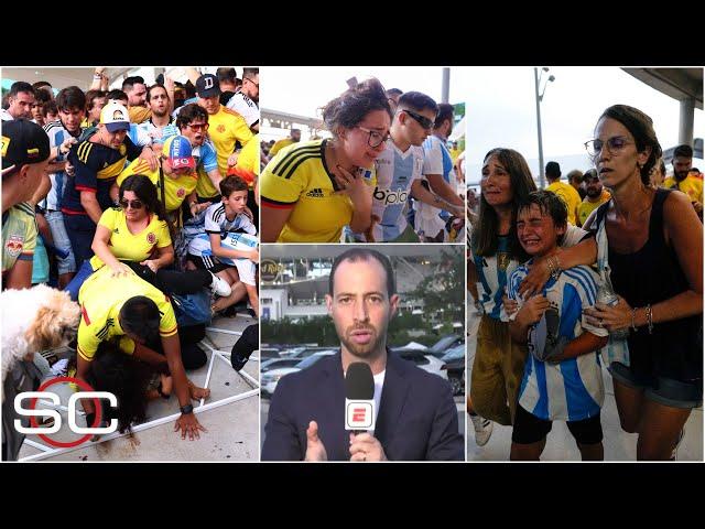 FINAL COPA AMÉRICA: INCIDENTES previo ARGENTINA vs COLOMBIA. Mauricio Ymay, REPORTA | SportsCenter