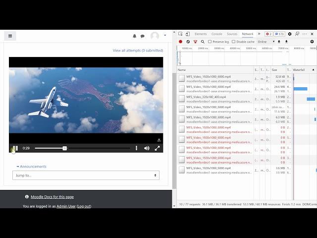 H5P video player with Azure Media Services