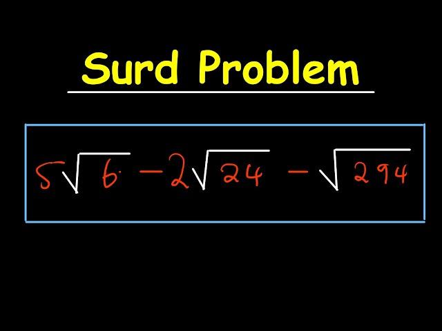 How to simplify a Surds