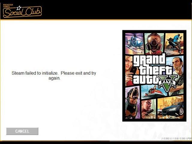 Solution of  Stream failed to initilize  Please exit and try again for GTA V