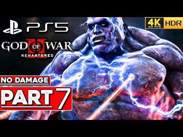 (PS5) GOD OF WAR 2 REMASTERED Walkthrough Part 7 Titan Mode NO DAMAGE [4K 60FPS HDR] - No Commentary