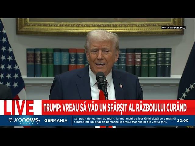 Donald Trump, conferință de presă. "Voi face o înțelegere cu Ucraina și cu Rusia"