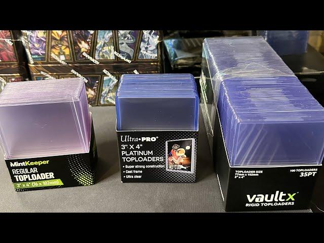 Best Toploaders Compared! Vaultx vs Mintkeeper vs Ultra Pro Platinum!