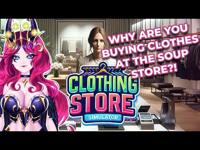 【Vtuber】Clothing Store Sim + Signing the guest book!