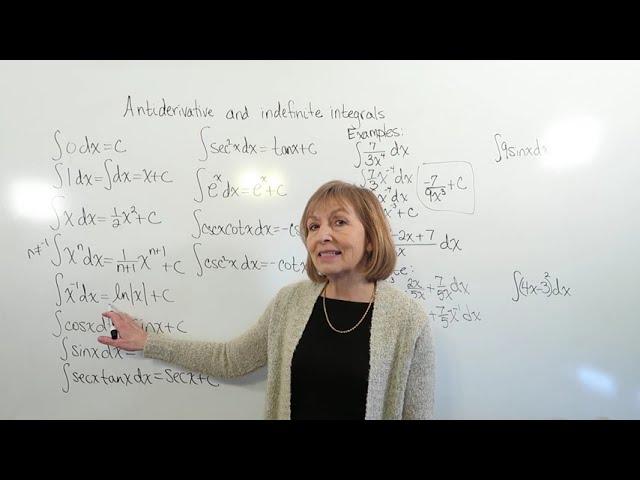 Examples of basic indefinite integrals. Part 1