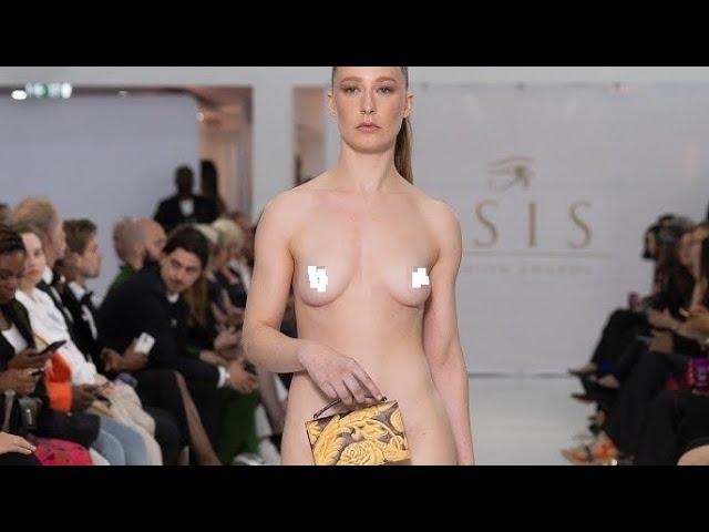 Isis Fashion Awards 2024   Part 5 Nude Accessory Runway Catwalk Show Goudleeratelier Van Soest