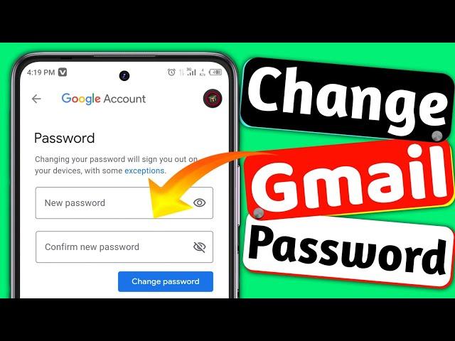 How To Change Gmail Password | Gmail password change | Email Password change