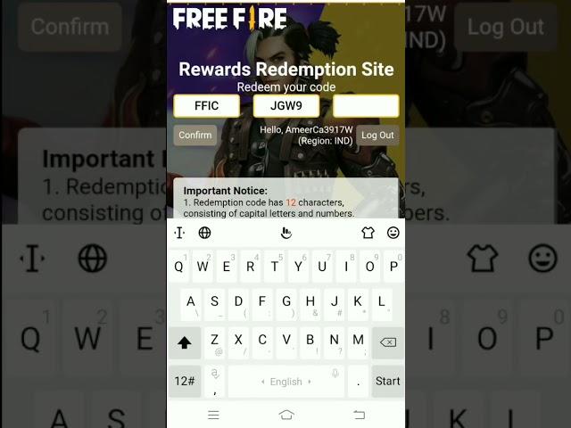 Free Fire Redeem Code | 20 October Redeem Code Free Fire | FF Redeem Code Today 20 October #shorts