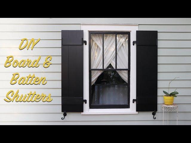 DIY Board & Batten Shutters